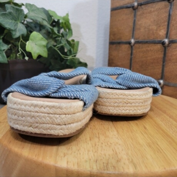 Lucky Brand Women's Grenly Twist Espadrilles Platform Slides Sandals size 7 - Picture 3 of 8